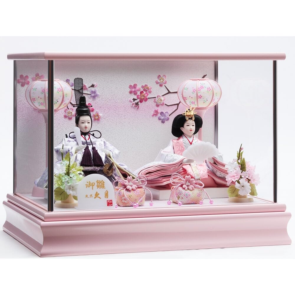 Amazon | 久月official 雛人形 親王ケース飾り ガラスケース 5H-KK9-Z