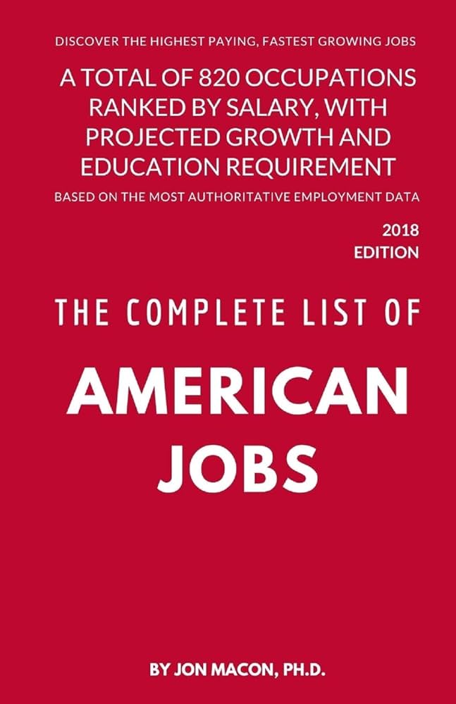 The Complete List of American Jobs: A Total of 820 Occupations