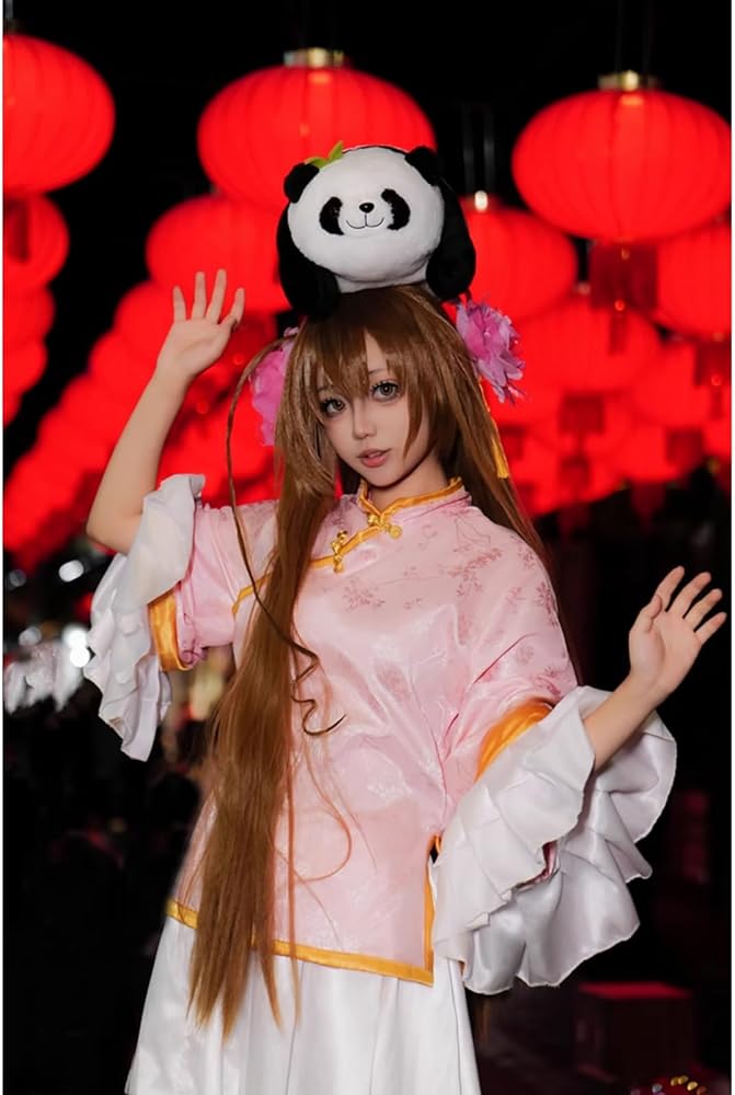 Amazon.co.jp: [SDCADQ] 台湾 コスプレ衣装 ウィッグ付き 髪飾り付属