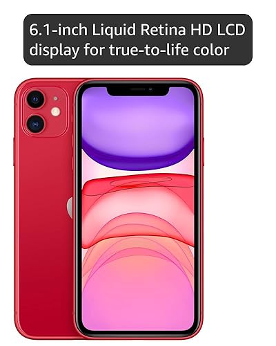Amazon.com: Apple iPhone 11 [64GB, (Product) RED] + Carrier