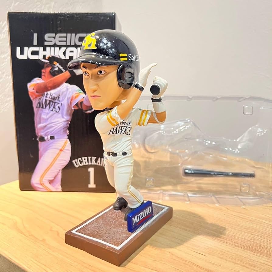 Amazon.co.jp: 福岡ソフトバンクホークス内川聖一ボブルヘッド人形2015
