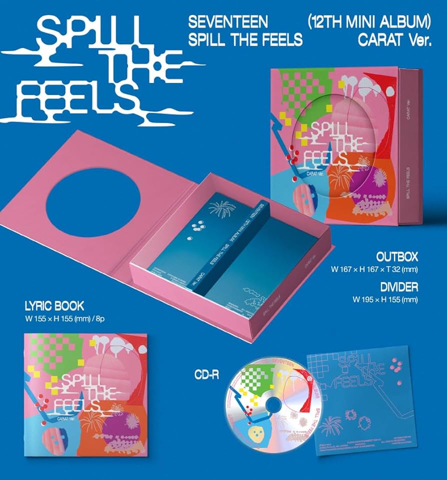 Amazon.com: SEVENTEEN - 12th Mini Album Spill The Feels Carat