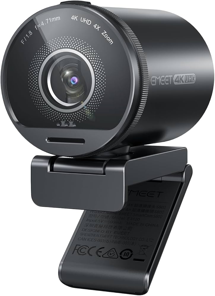 Amazon.co.jp: EMEET SmartCam S800 - webカメラ 4K Sony 1/2
