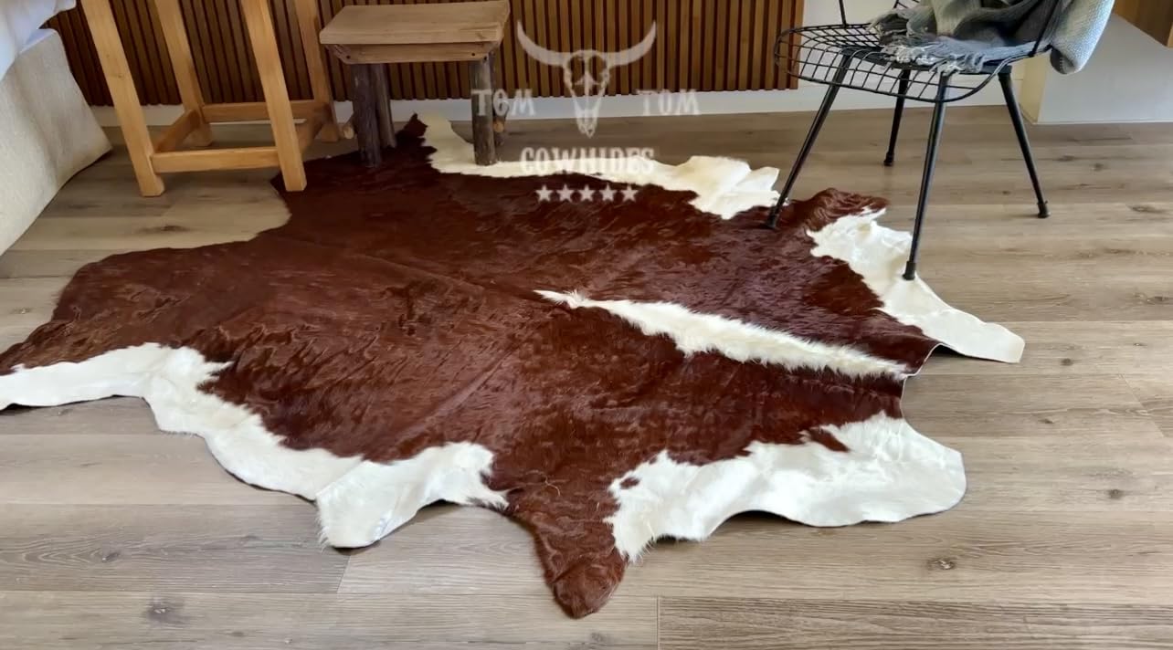 Amazon | Tomtom Cowhides Hereford カウハイドラグ 100%天然