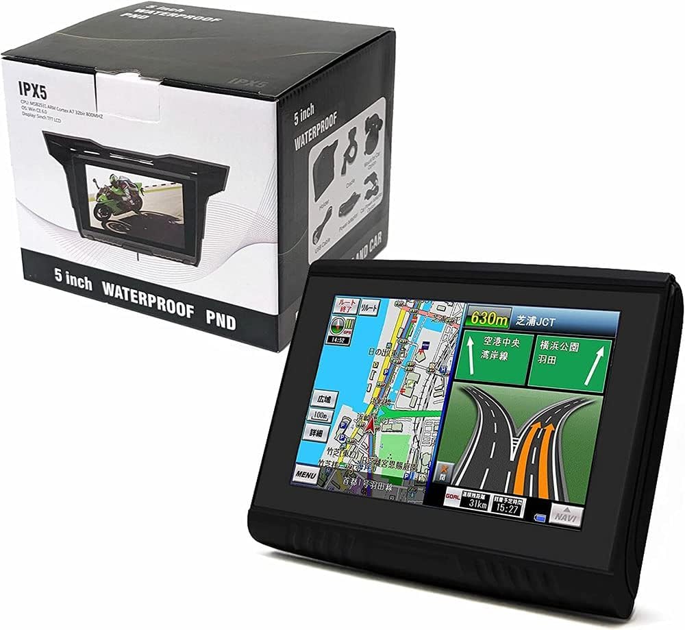 Amazon.co.jp: バイク ナビ タッチパネル ポータブル ナビゲーション 5