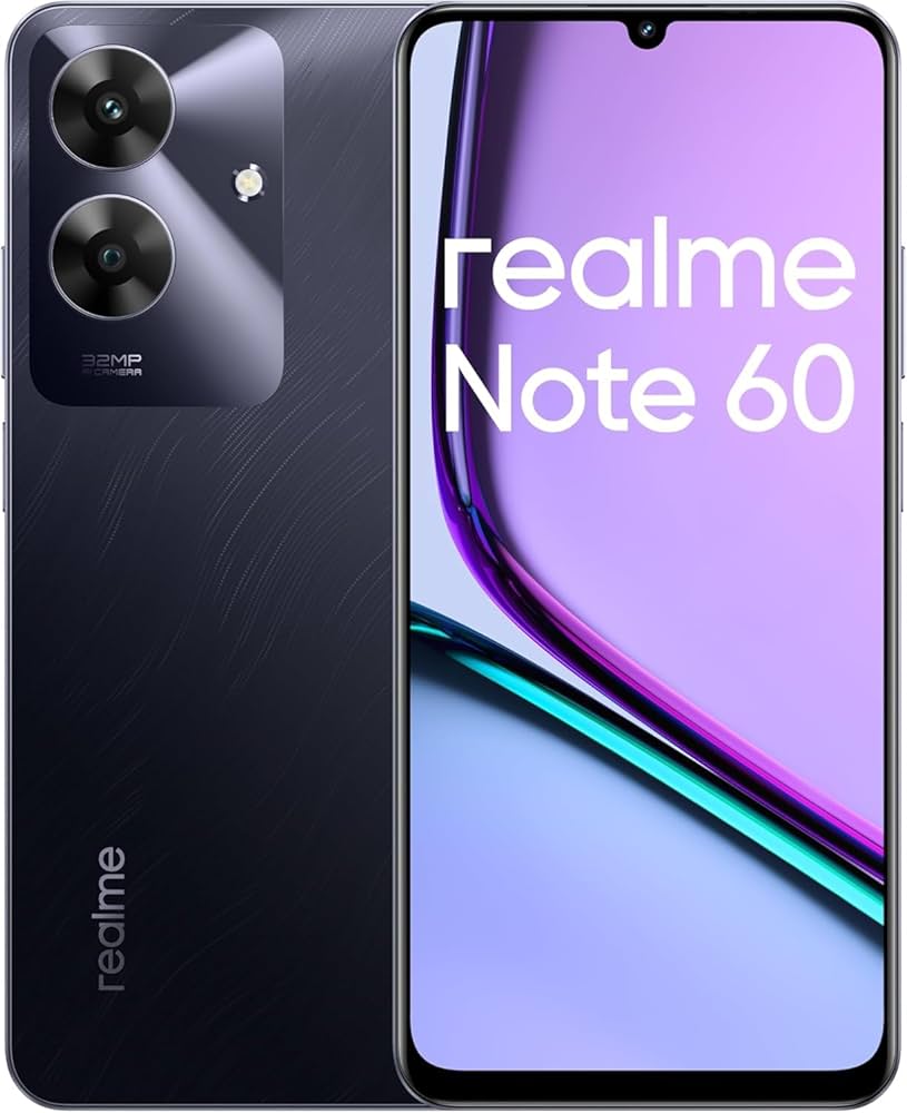 realme Note 60 64GB 3GB Marble Black MEA RMX3933 EU : Amazon.com