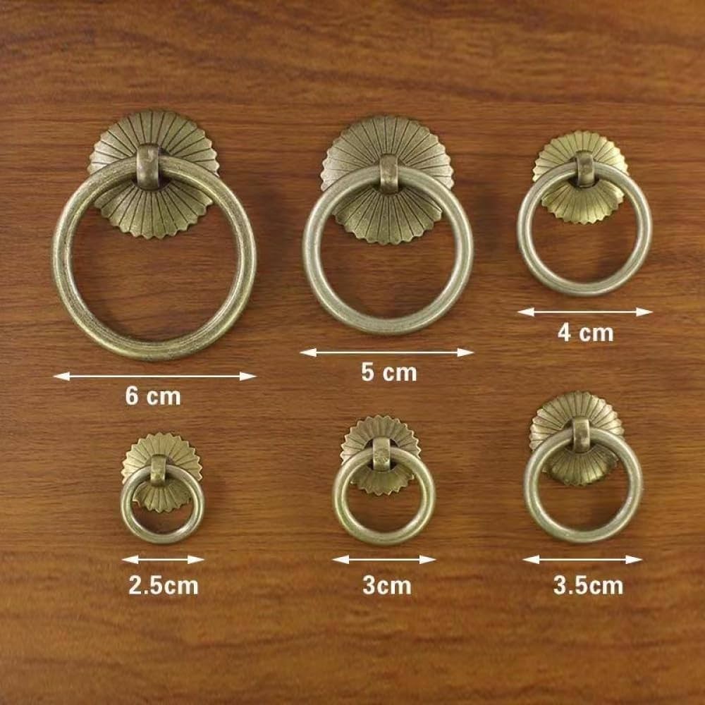 Amazon | ドアハンドル ミニハンドル取手アンティーク銅キャビネット