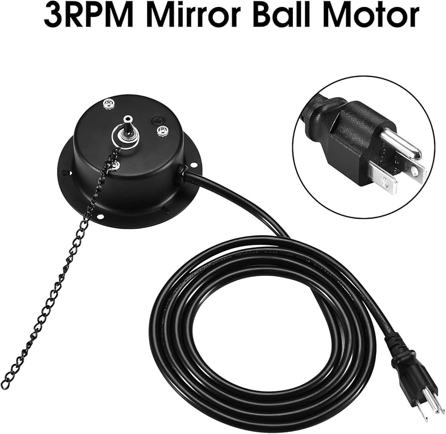 Amazon.co.jp: NuLink 3 RPM ミラーボールモーター 高耐久 ディスコ