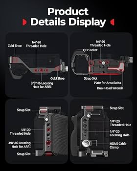 Amazon.com : SmallRig ZV-E1 Cage Kit with Silicone Grip and Cable