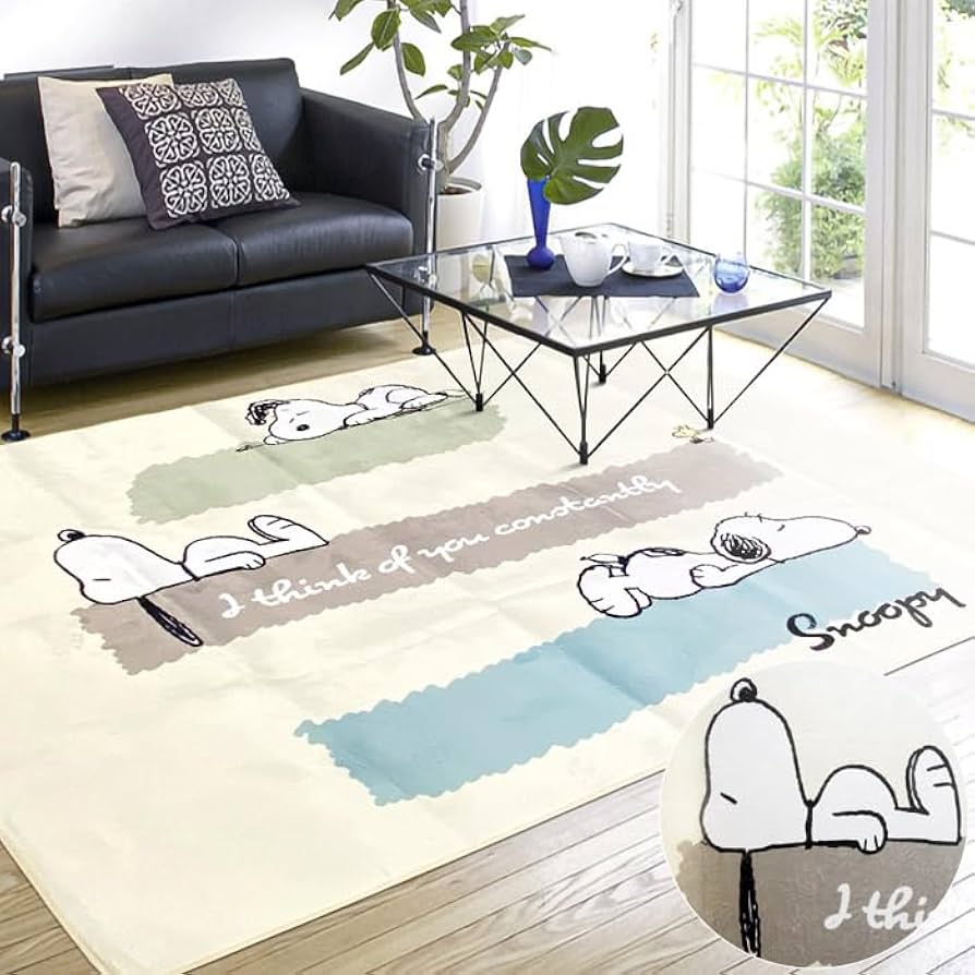 Amazon | アイコン ラグ スヌーピー snoopy マット ホットカーペット