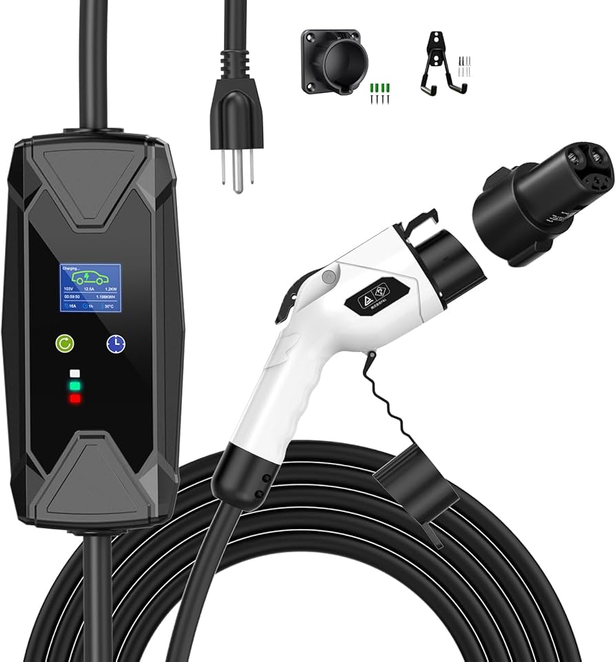 Amazon.co.jp: EvKasoku テスラ/SAE J1772 電気自動車 充電ケーブル EV