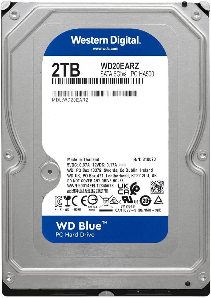 Amazon | ウエスタンデジタル 2TB WD Blue PC 内蔵ハードドライブ HDD