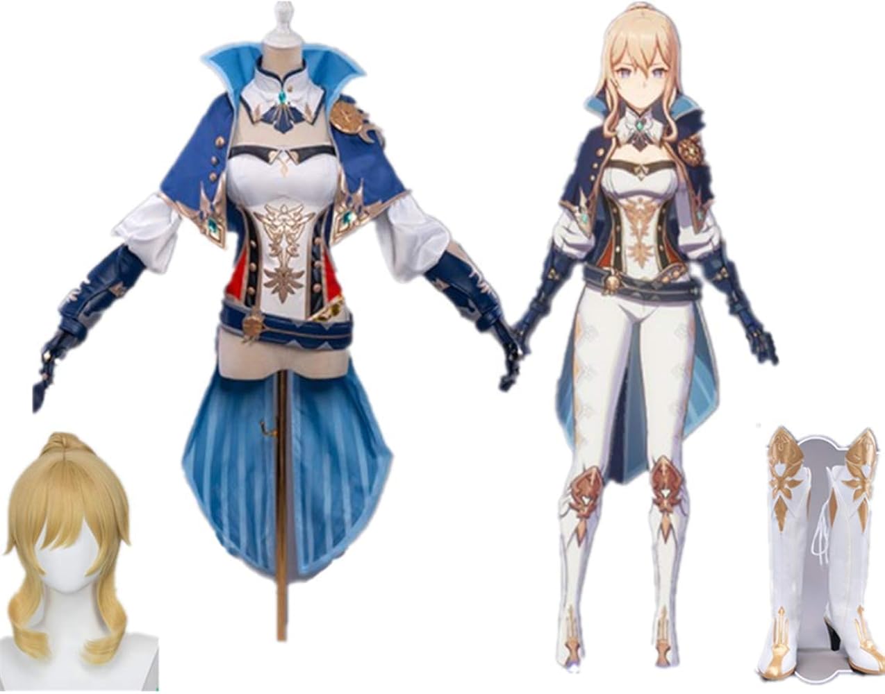 Amazon.co.jp: [1998] 原神 Genshin げんしん ジン コスプレ衣装+ 道具