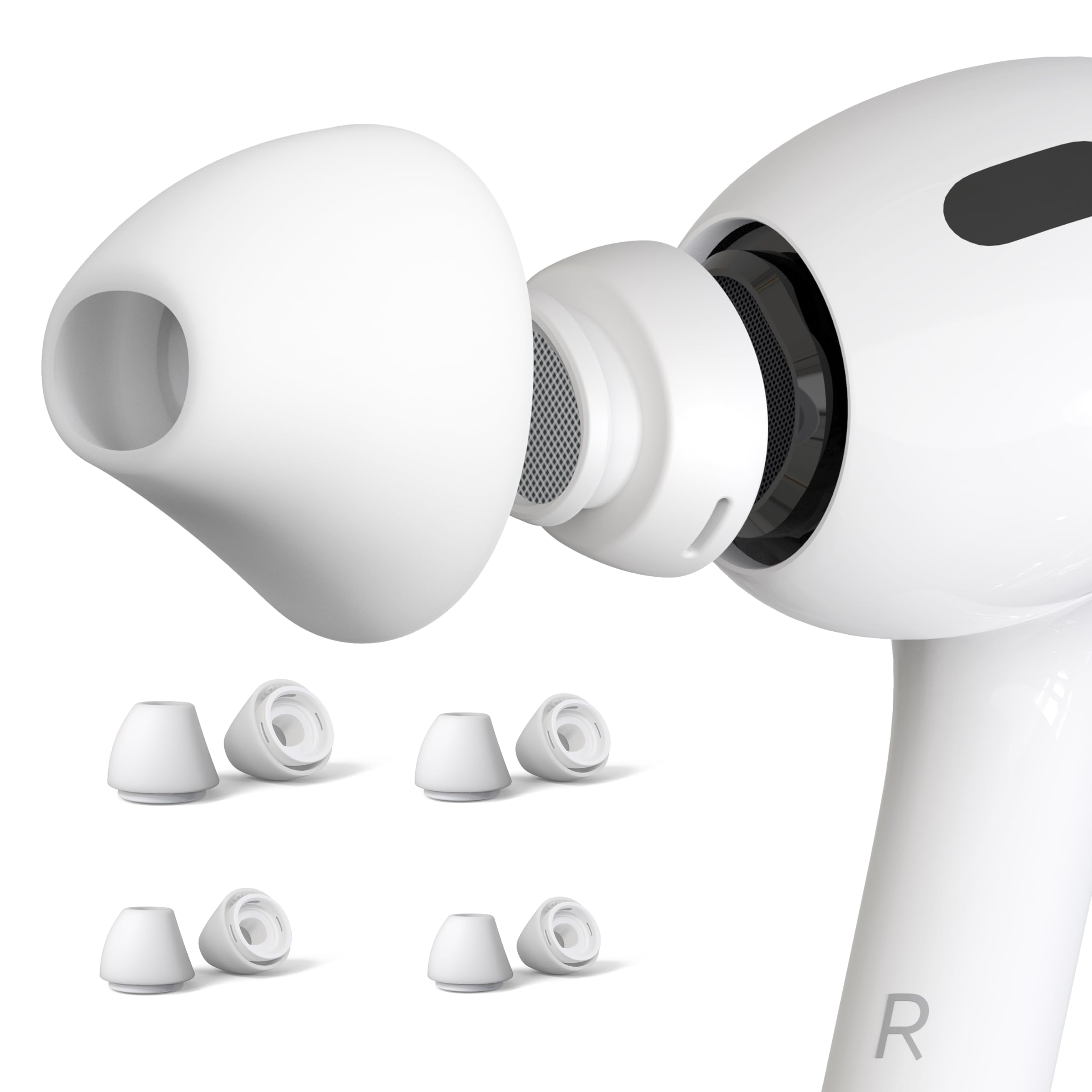 Amazon | AirPods Pro 1 & 2用イヤーチップ 4組 [痛みを和らげる
