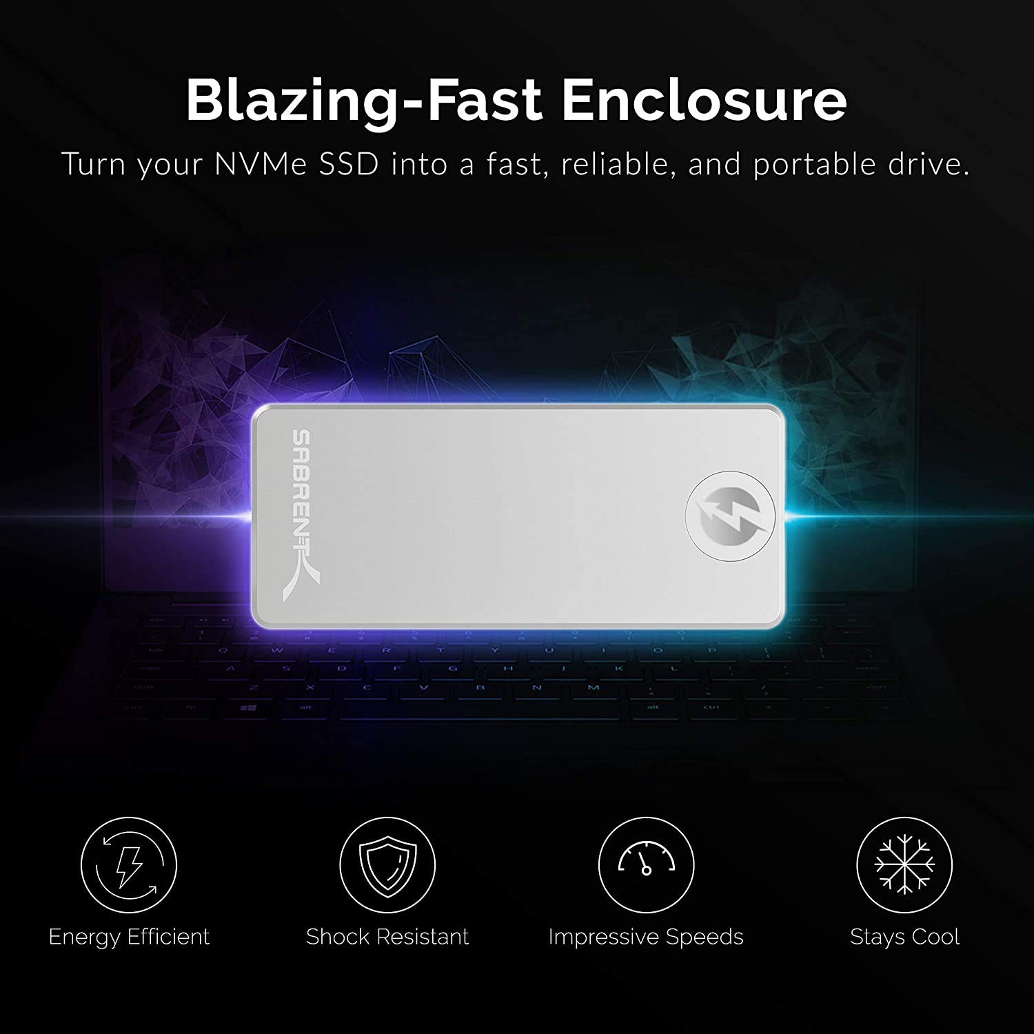 Amazon.com: SABRENT Thunderbolt 3 認證M.2 NVMe SSD 免工具實心鋁製