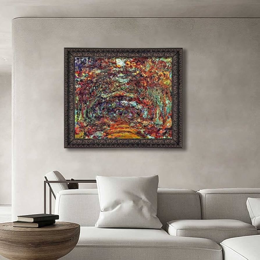 油絵 菅家令子 絵 絵画 インテリア 額付(黒) uF6-062403 風景 油絵