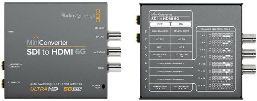 Amazon.com: Blackmagic Design Mini HDMI-SDI Converter 6G (BM