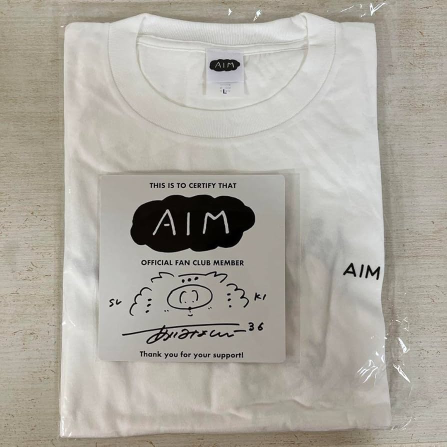 Amazon.co.jp: あいみょん AIM限定Tシャツ直筆サイン入りミニ色紙