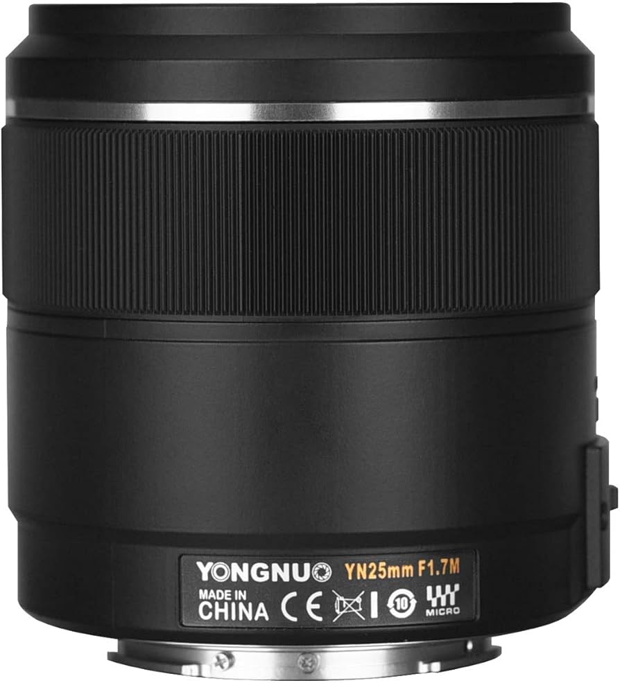 Amazon.com : Yongnuo YN25mm F1.7M Auto Focus Standard Prime Lens
