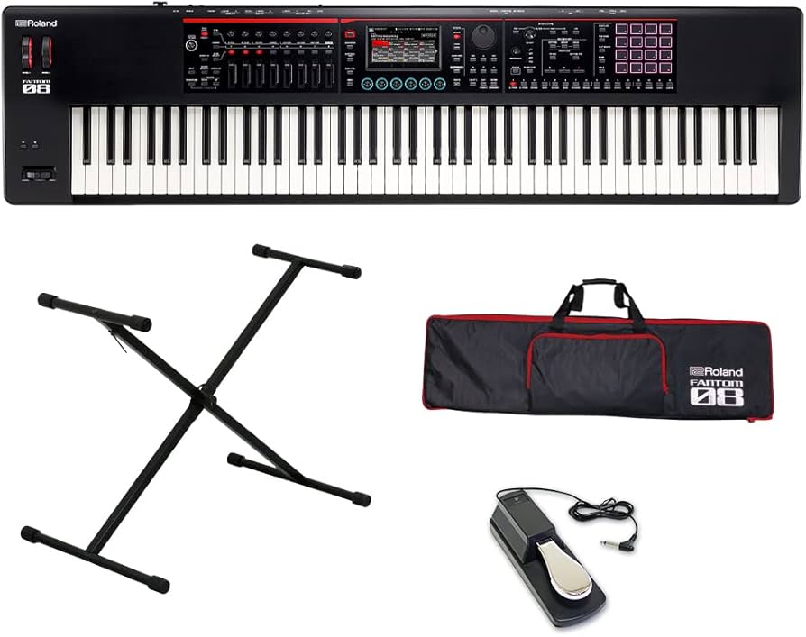Amazon | Roland FANTOM-08 88鍵盤 シンプル4点セット 【ケース