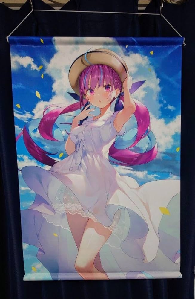 Amazon.co.jp: まかろん大帝 湊あくあB2タペストリー C96 ホロケット