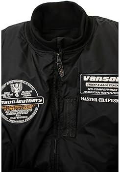 Amazon.co.jp: [バンソン] VSE25102W バイクウェア MA-1 ナイロン