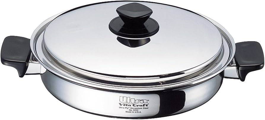 Amazon｜ビタクラフト 浅型 両手 鍋 ウルトラ 3.0L 25.5cm 9522｜両手