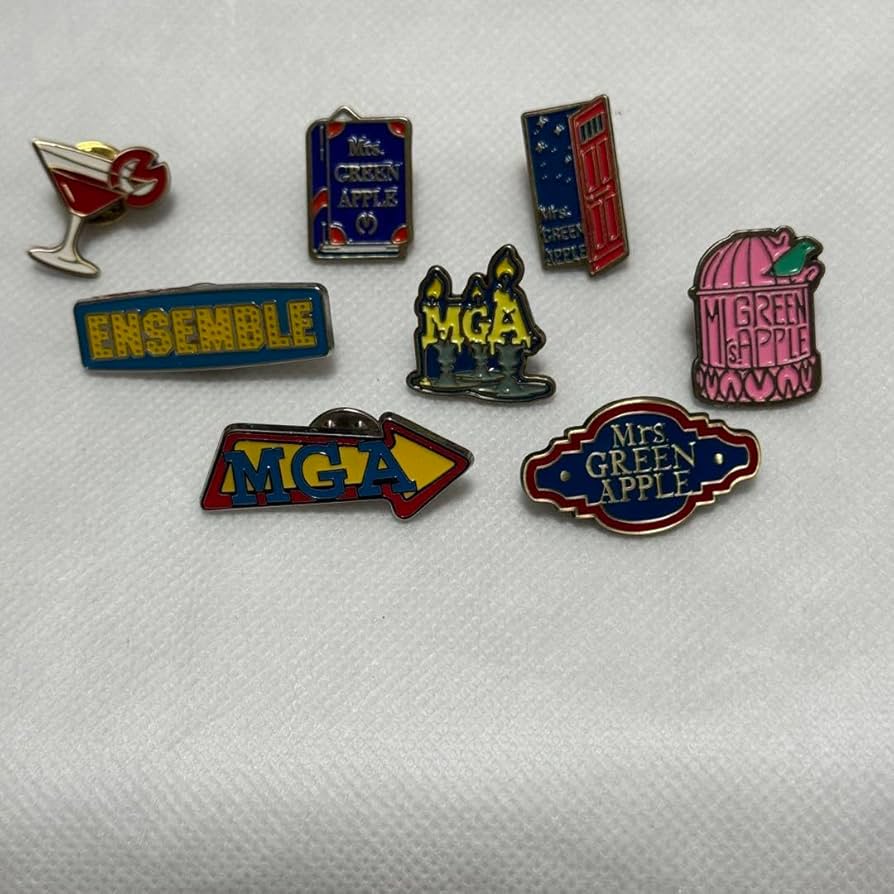 Amazon.co.jp: Mrs. GREEN APPLE ピンバッジ 8個セット : おもちゃ