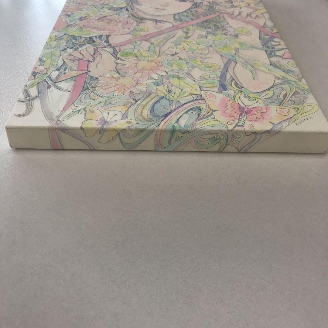 ☆木村智博「かすかな思い」木製パネル アクリルガッシュ 色鉛筆 鉛筆