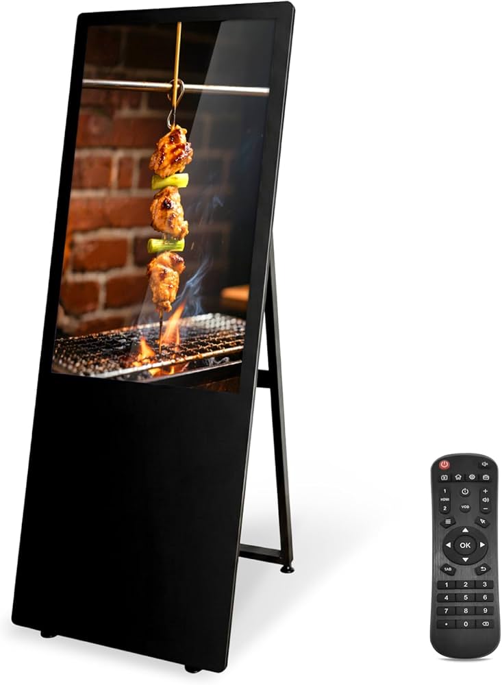 Amazon | 【弥生日和】デジタルサイネージ スタンド看板 A型 看板 32型