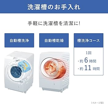 Amazon | パナソニック ななめドラム洗濯乾燥機 幅63.9cm 洗濯11kg