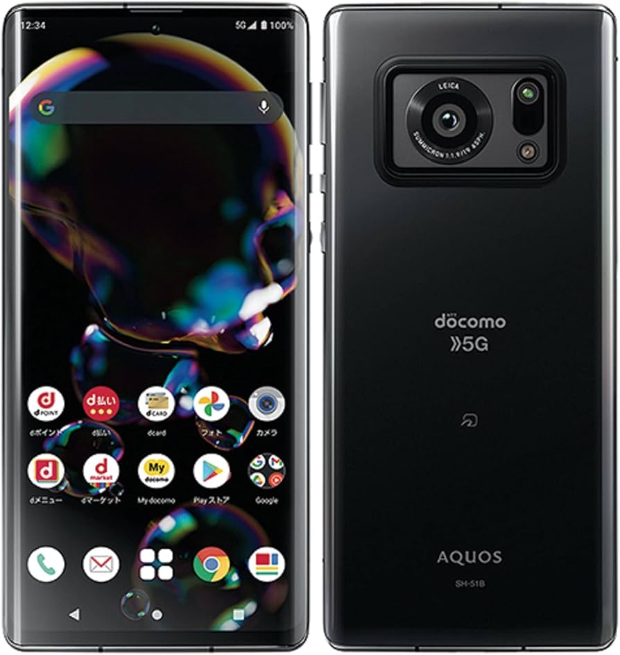 Amazon.co.jp: docomo AQUOS R6 SH-51B SIMロック解除済 黒 SIMフリー