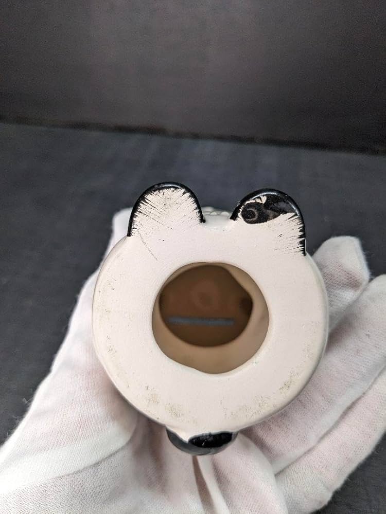 Amazon.co.jp: 内藤ルネ RUNE パンダ 花貯金箱 陶器 当時物 : ホビー