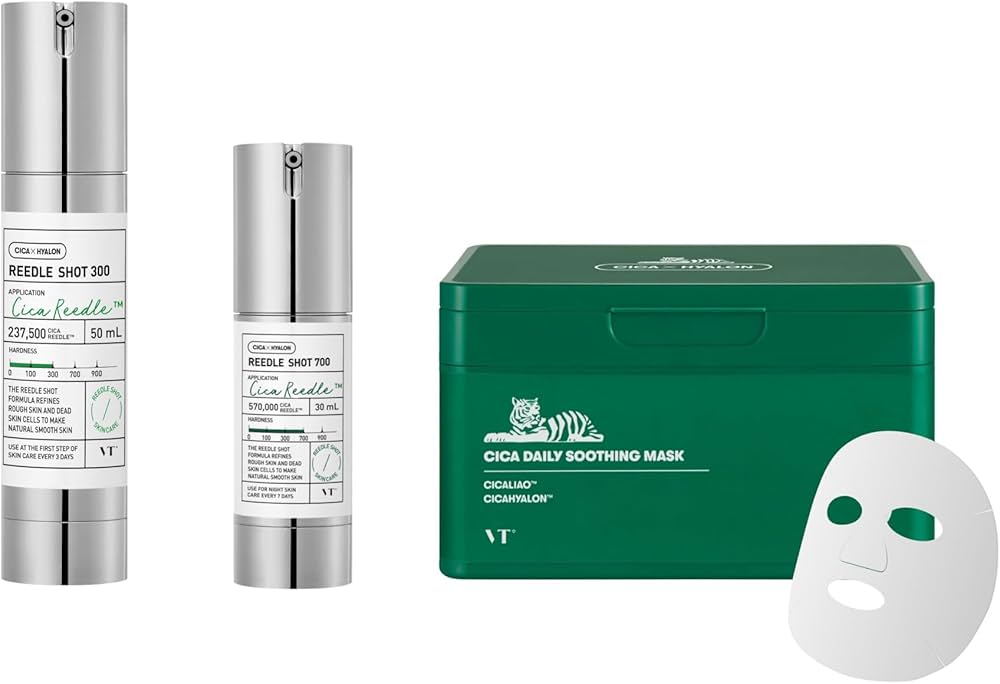 Amazon.com: VT COSMETICS CICA Reedle Shot 300 & 700 Essence +