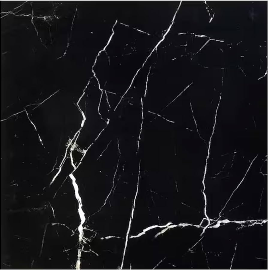 Tenedos 12x12 inch Nero Marquina Black & White Marble Tile – 5