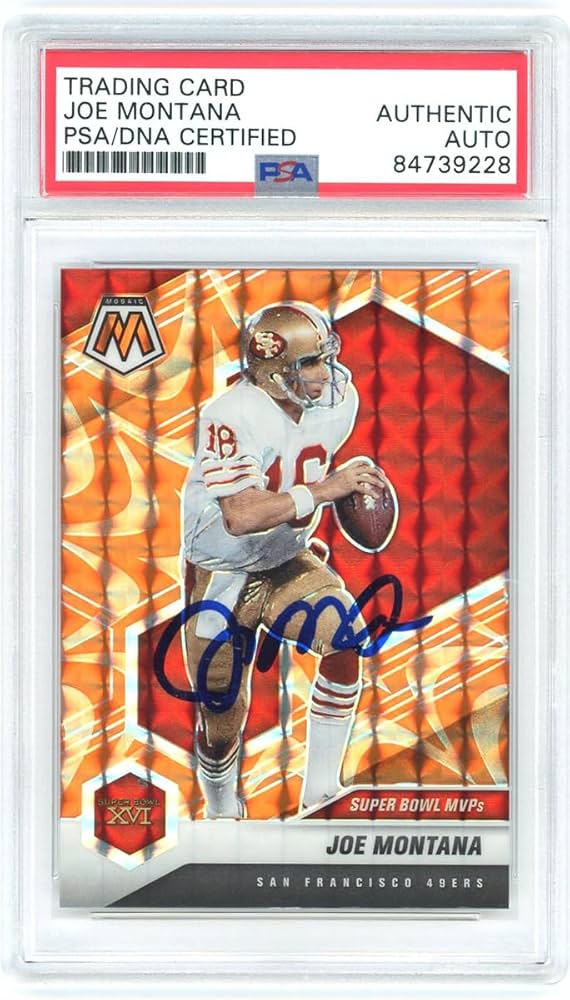 Amazon.co.jp: ジョー・モンタナ 直筆 サイン 入り Panini PRIZM 公式