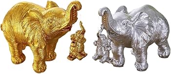 Amazon.co.jp: 象 オブジェ 置物 インド ゾウ 象のオブジェ 開運 様式1