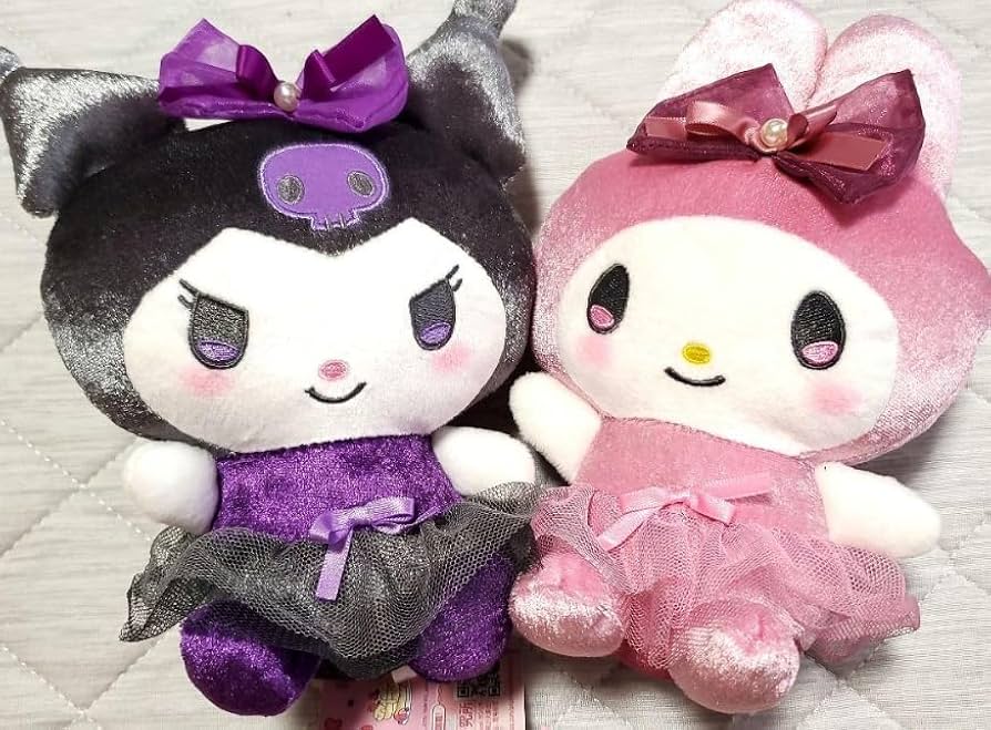 Amazon.co.jp: マイメロ クロミ おめかし ドレス ぬいぐるみ セット