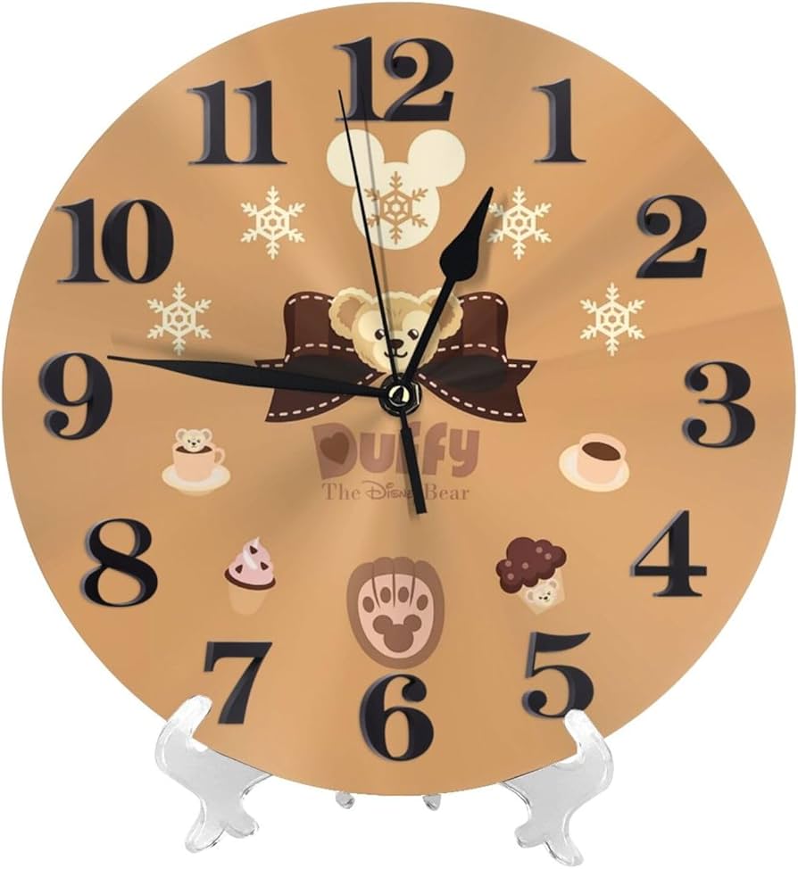 Amazon.co.jp: ダッフィー フレンズ 掛け時計 おしゃれ 北欧 壁掛け