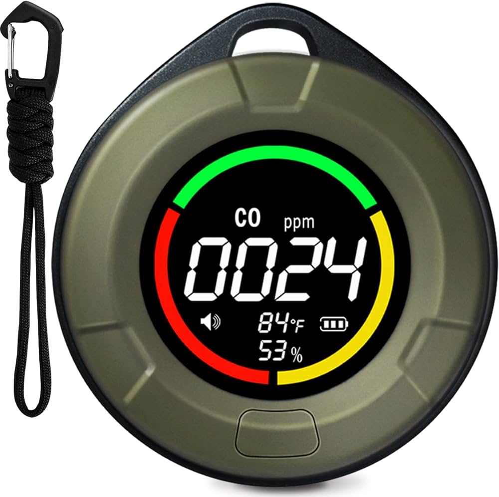 Amazon.co.jp: LSENLTYアウトドア旅行用ポータブル一酸化炭素検知器 CO
