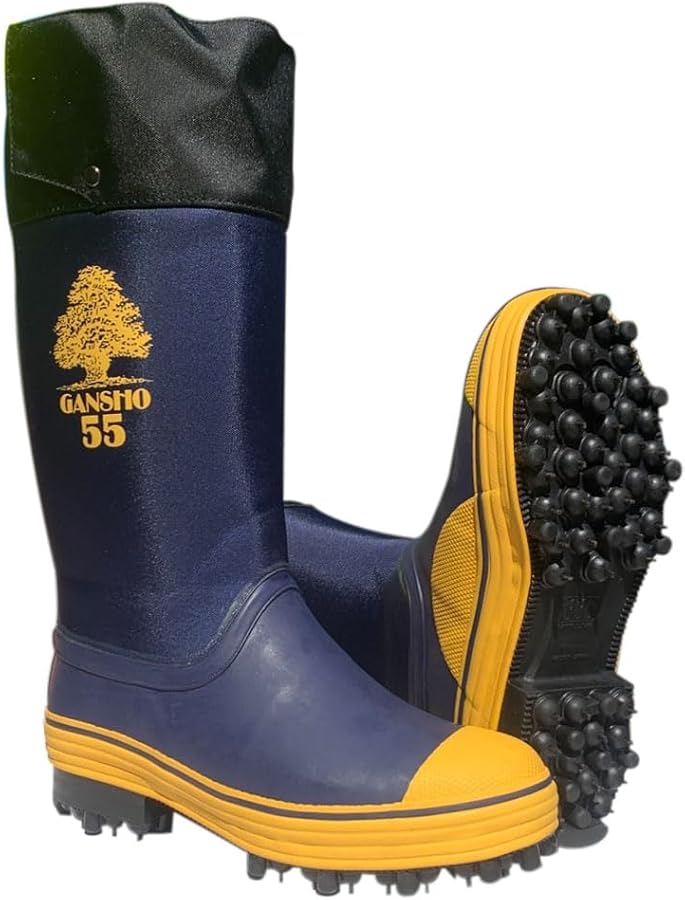 Amazon | 24.0 cm 岩礁55 スパイク長靴 農業や林業の作業場において