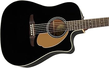 Amazon | Fender エレアコ Redondo Player, Jetty Black ソフトケース