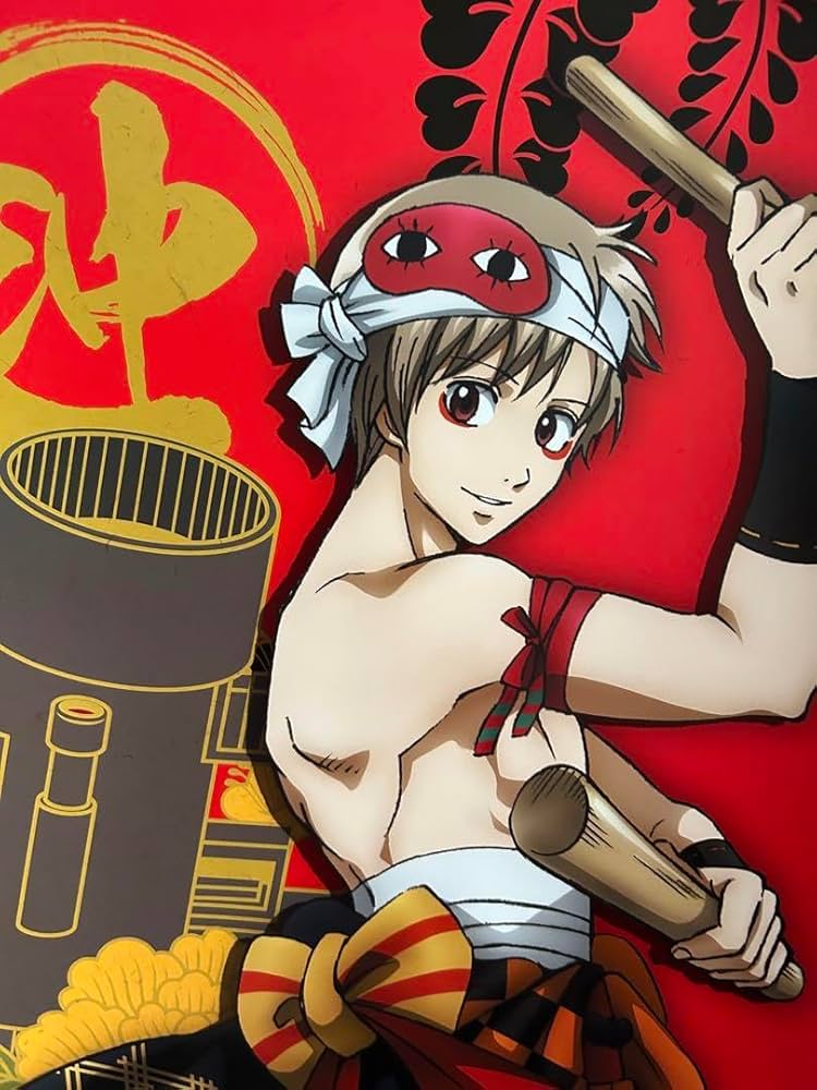 Amazon.co.jp: 銀魂 沖田総悟 掛け軸風タペストリー 一番くじC賞 和柄