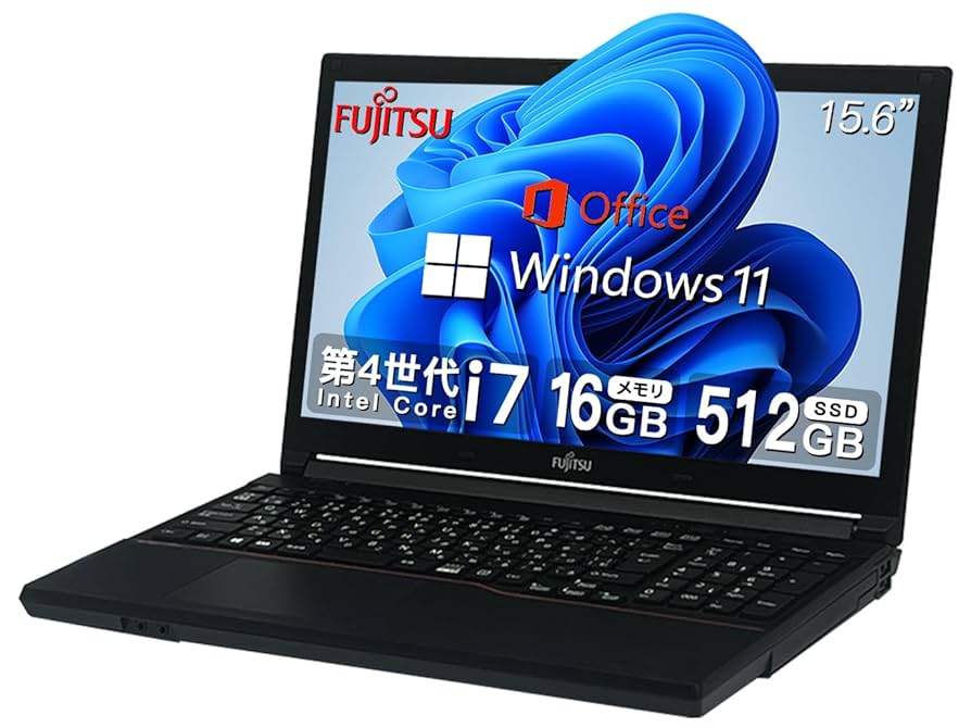 FUJITSU】爆速Corei7/SSD256GB ノートパソコン B10 最強Core-i7搭載
