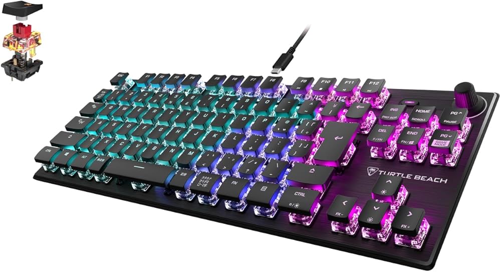 Amazon.co.jp: TURTLE BEACH ゲーミングキーボード Vulcan TKL AIMO JP