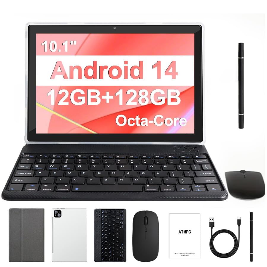 Amazon.com : ATMPC Tablet, 10 Inch Android 14 Tablets 12GB (4+8