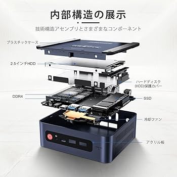 Amazon.co.jp: ミニPC Beelink U59 pro 第11世代 インテルCeleron