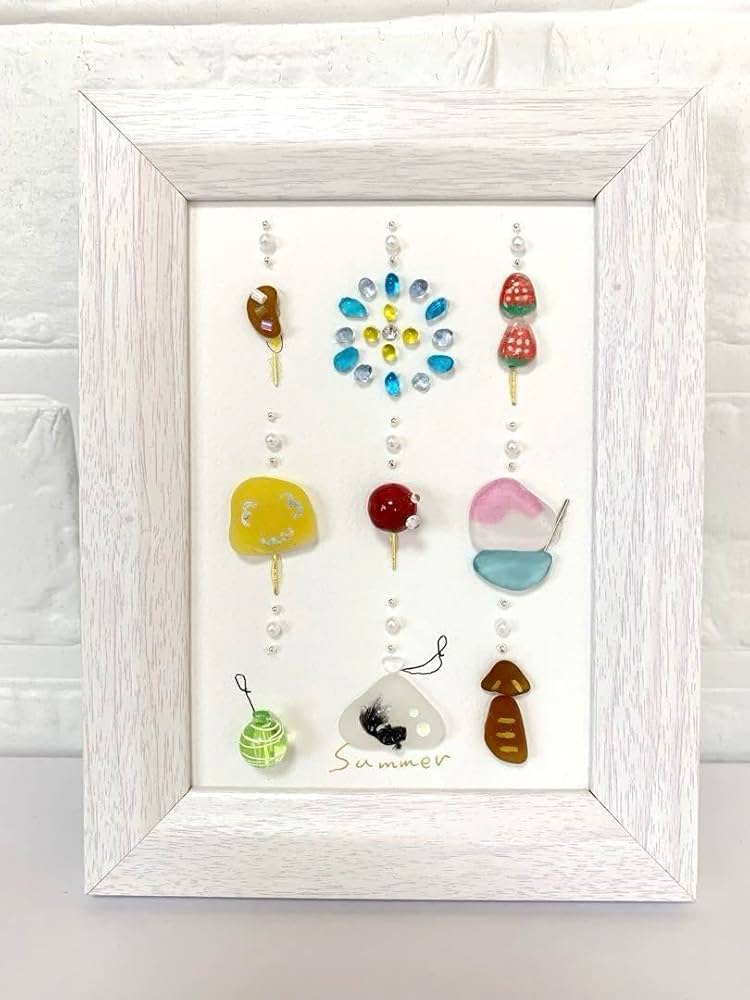 Amazon.co.jp: シーグラスアート No.20 summer サマー 夏 夏祭り