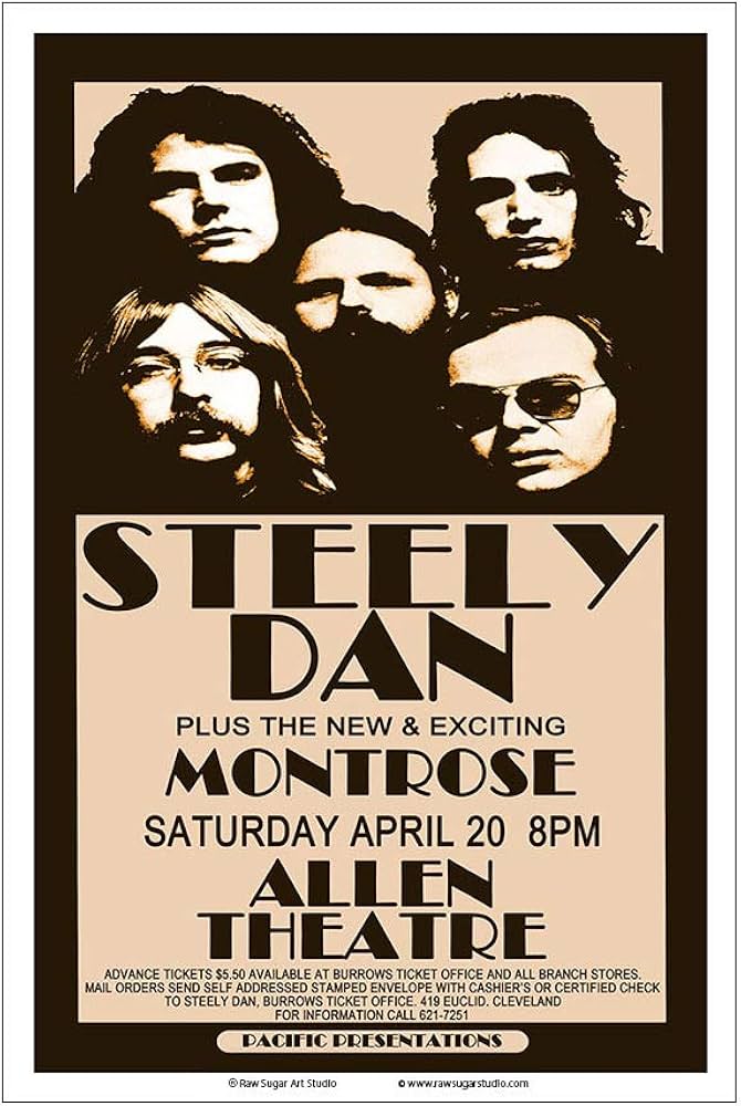 Amazon.com: Raw Sugar Art Studio Steely Dan/Montrose 1974