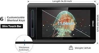 Amazon.com: XP-PEN Artist12 11.6 Inch FHD Drawing Monitor Pen